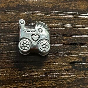 Pandora Silver Baby Carriage Charm